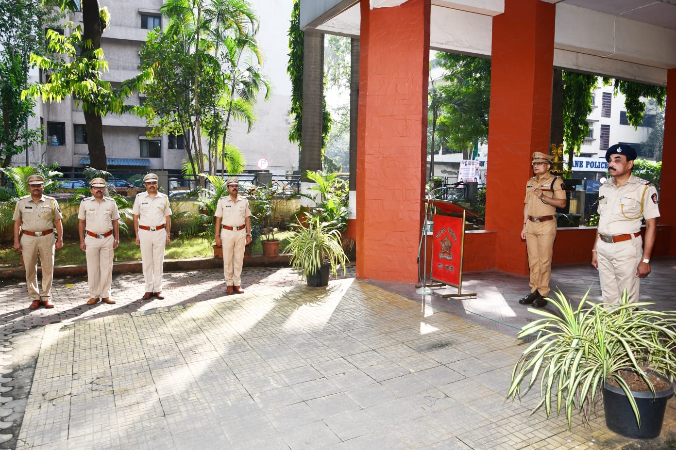On the occasion of the 150th anniversary of the song ‘Vande Mataram’, in the presence of Hon. Superintendent of Police, Thane Rural, Mr. D. S. Swami. ‘Vande Mataram’ singing program was organized.