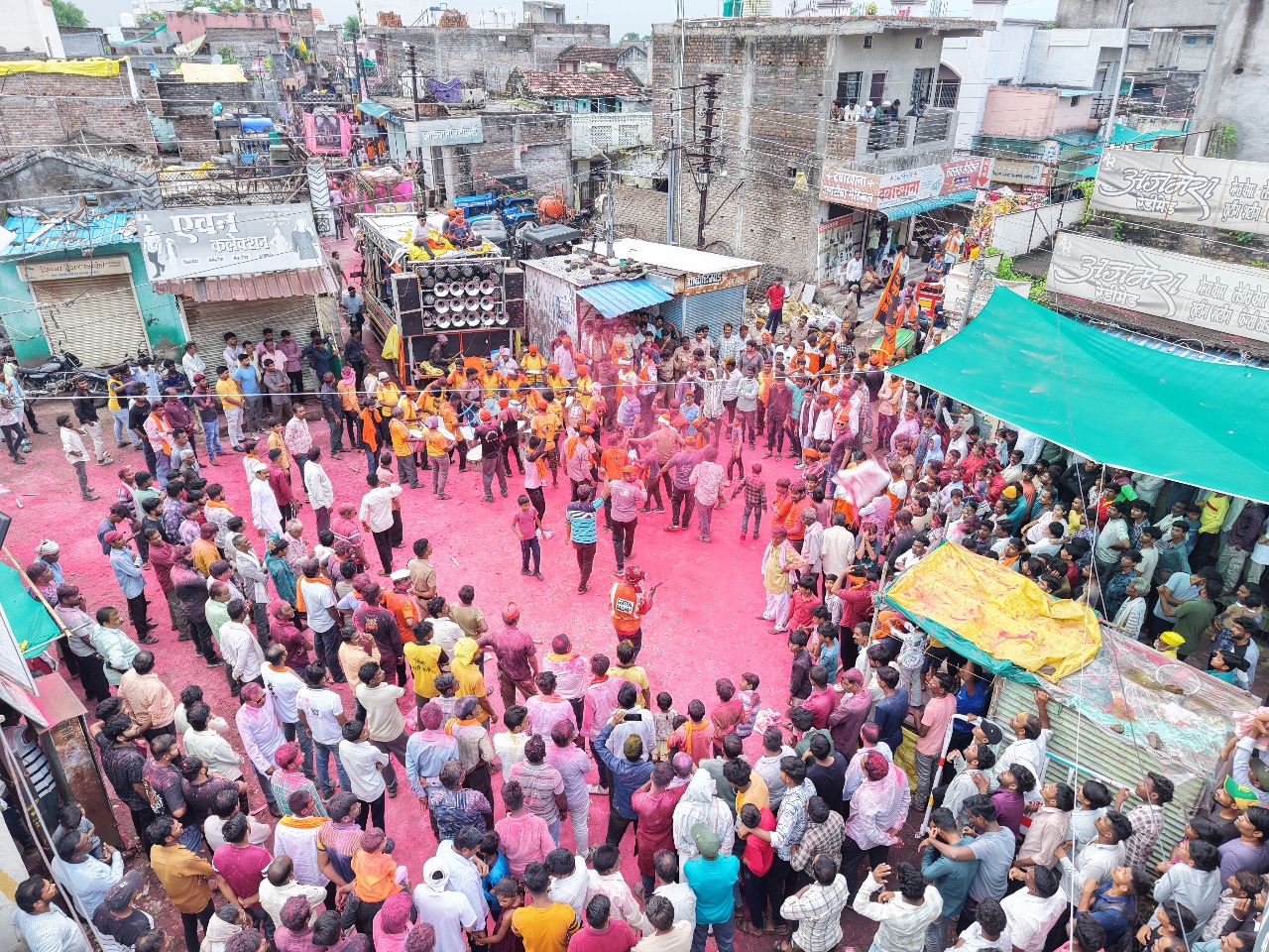 श्री. गणेश विसर्जन मिरवणूक दरम्यान अकोला पोलीसांकडून कडेकोट बंदोबस्त! ड्रोन कॅमेराद्वारे पेट्रोलींग!
