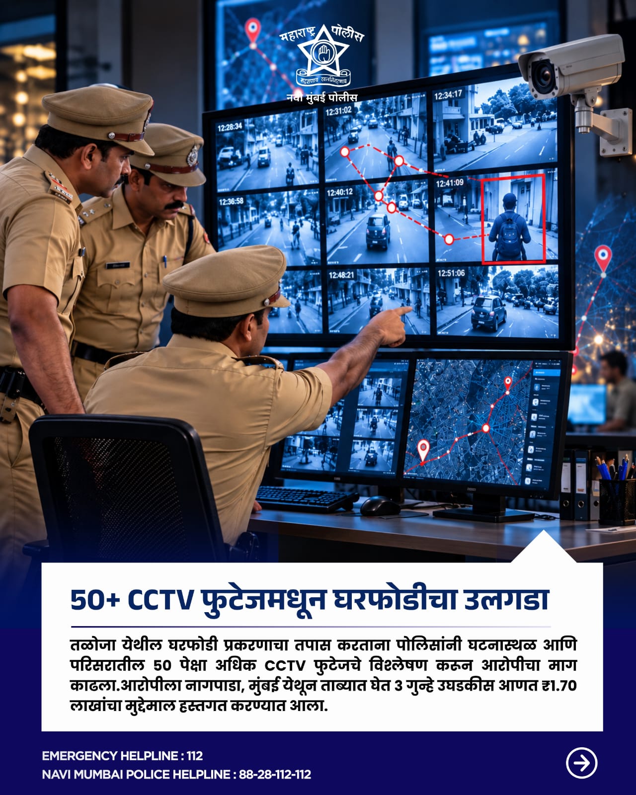 गुन्हे शाखेच्या सर्व पथकानी केलेल्या कारवाईत २३ गुन्हे उघडकीस आणून १८.४२ लाखाचा मुद्देमाल हस्तगत