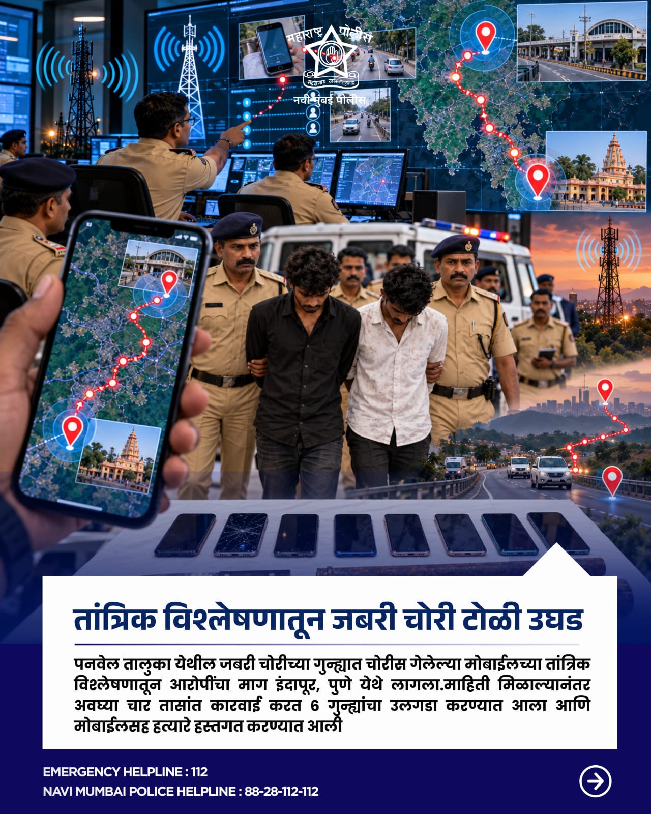 गुन्हे शाखेच्या सर्व पथकानी केलेल्या कारवाईत २३ गुन्हे उघडकीस आणून १८.४२ लाखाचा मुद्देमाल हस्तगत